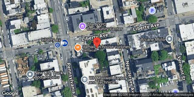 Aerial map of 384 LIBERTY AVENUE, Brooklyn