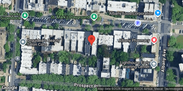 Aerial map of 952 ST MARKS AVENUE, Brooklyn