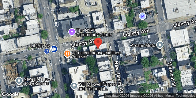 Aerial map of 214 NEW JERSEY AVENUE, Brooklyn