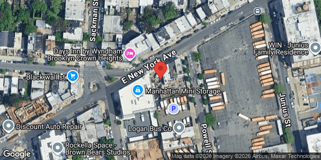Aerial map of 1700 EAST NEW YORK AVENUE, Brooklyn