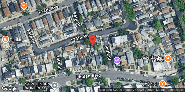 Aerial map of 134-24 96 STREET, Queens