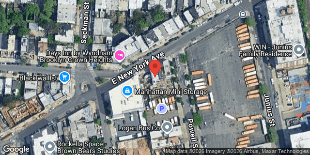 Aerial map of 1704 EAST NEW YORK AVENUE, Brooklyn