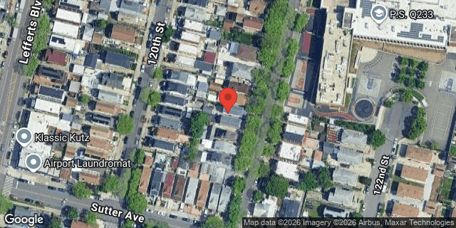 Aerial map of 116-50 121 STREET, Queens