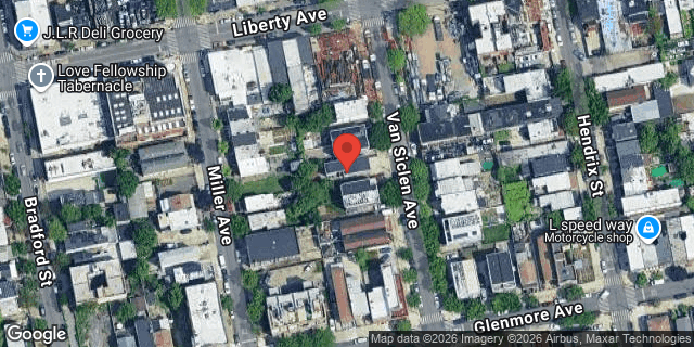 Aerial map of 222 VAN SICLEN AVENUE, Brooklyn