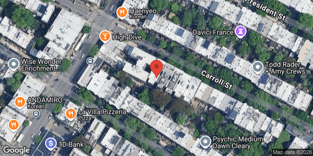Aerial map of 652 CARROLL STREET, Brooklyn