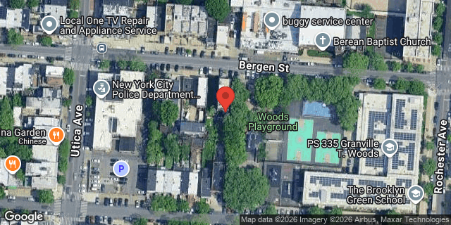 Aerial map of 1612 BERGEN STREET, Brooklyn