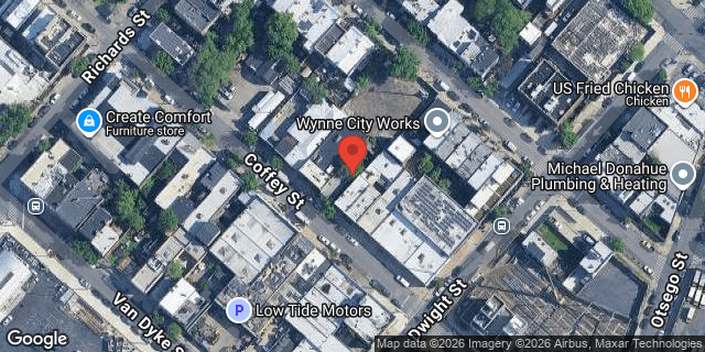 Aerial map of 44 COFFEY STREET, Brooklyn