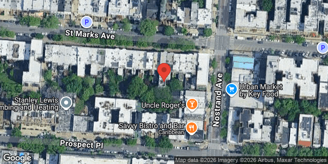 Aerial map of 692 ST MARKS AVENUE, Brooklyn