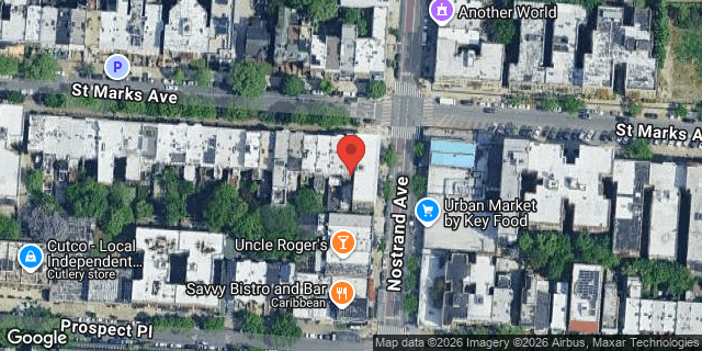Aerial map of 702 ST MARKS AVENUE, Brooklyn