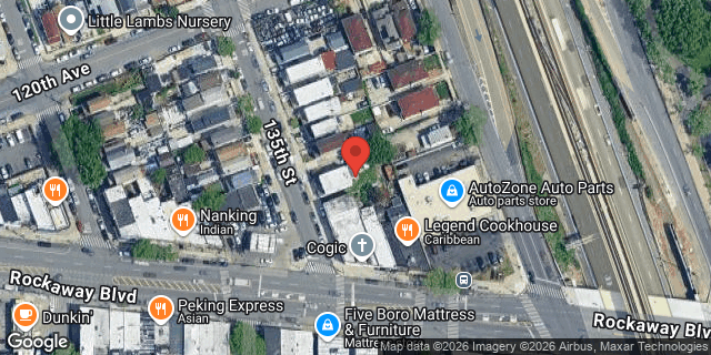 Aerial map of 120-23 135 STREET, Queens