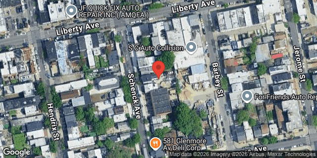 Aerial map of 245 SCHENCK AVENUE, Brooklyn