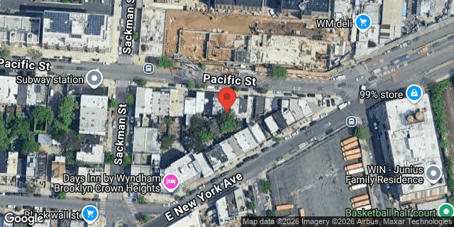 Aerial map of 2412 PACIFIC STREET, Brooklyn