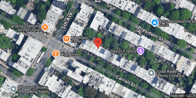 Aerial map of 619 CARROLL STREET, Brooklyn