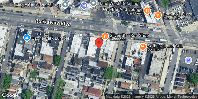 Aerial map of 124-26 ROCKAWAY BOULEVARD, Queens