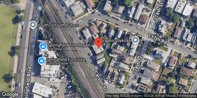 Aerial map of 137-39 CARSON STREET, Queens