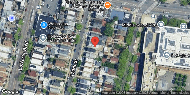 Aerial map of 116-25 120 STREET, Queens