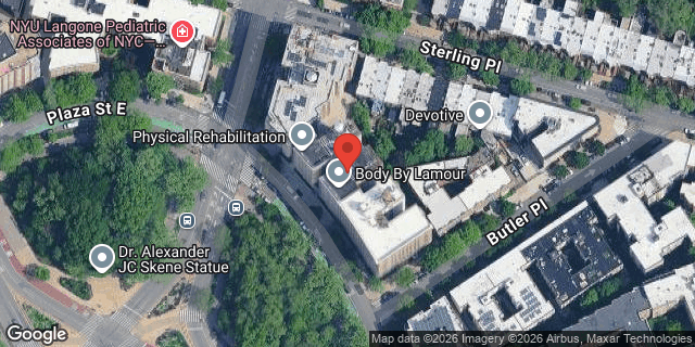 Aerial map of 36 PLAZA ST EAST, Brooklyn