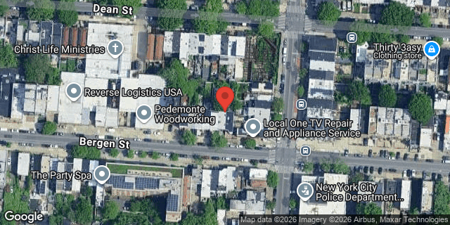 Aerial map of 1585 BERGEN STREET, Brooklyn
