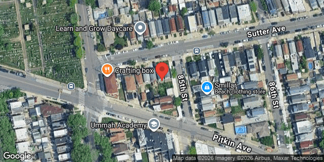 Aerial map of 84-18 SUTTER AVENUE, Queens