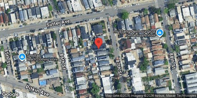 Aerial map of 132-14 87 STREET, Queens