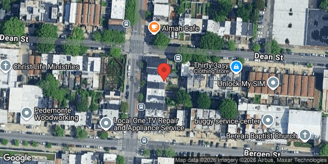 Aerial map of 95 UTICA AVENUE, Brooklyn