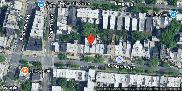 Aerial map of 641 ST MARKS AVENUE, Brooklyn