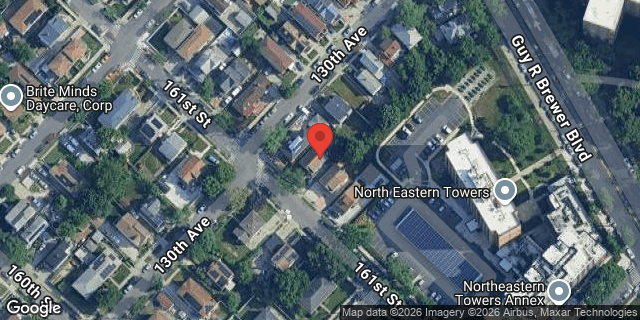 Aerial map of 130-07 161 STREET, Queens