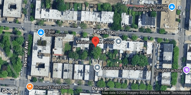 Aerial map of 2042 PACIFIC STREET, Brooklyn