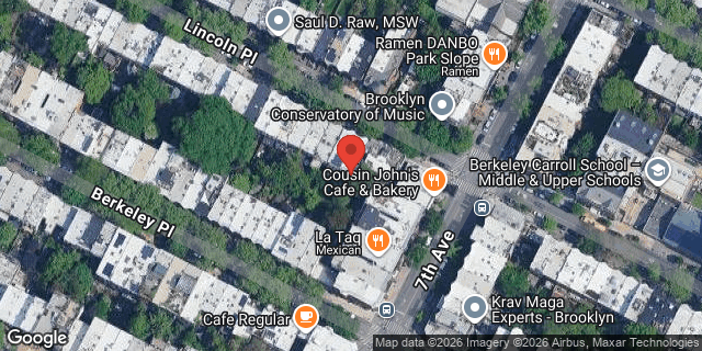 Aerial map of 154 LINCOLN PLACE, Brooklyn