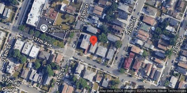 Aerial map of 219-07 137 AVENUE, Queens