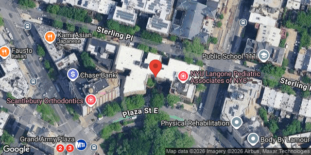 Aerial map of 20 PLAZA ST EAST, Brooklyn