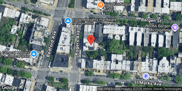Aerial map of 53 ROGERS AVENUE, Brooklyn