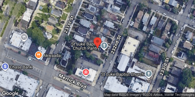 Aerial map of 133-28 232 STREET, Queens