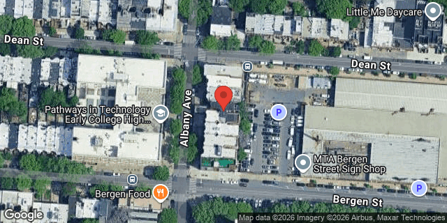 Aerial map of 139 ALBANY AVENUE, Brooklyn