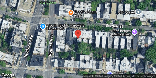 Aerial map of 1030 BERGEN STREET, Brooklyn
