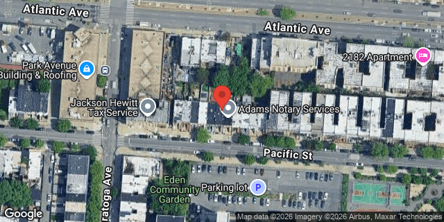 Aerial map of 2137 PACIFIC STREET, Brooklyn