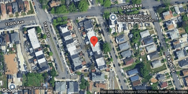 Aerial map of 120-14 144 STREET, Queens