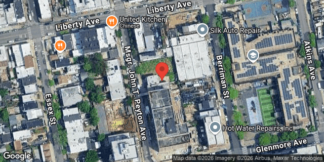 Aerial map of 345 SHEPHERD AVENUE, Brooklyn