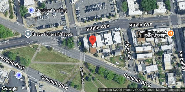 Aerial map of 2892 PITKIN AVENUE, Brooklyn