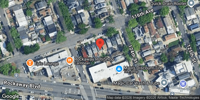 Aerial map of 123-10 116 AVENUE, Queens