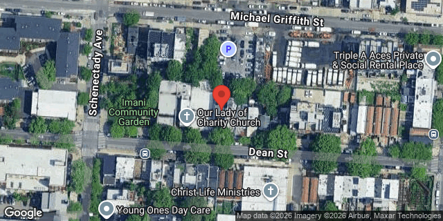 Aerial map of 1679 DEAN STREET, Brooklyn