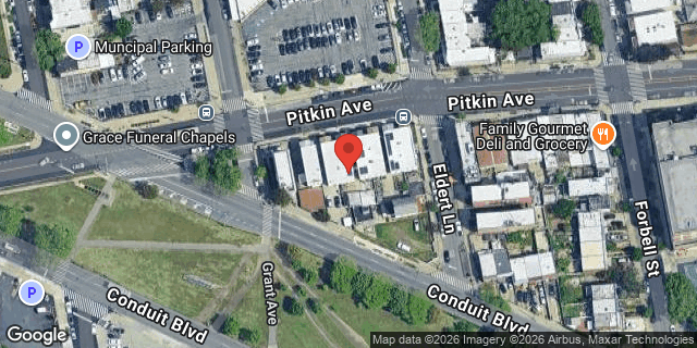 Aerial map of 2898 PITKIN AVENUE, Brooklyn
