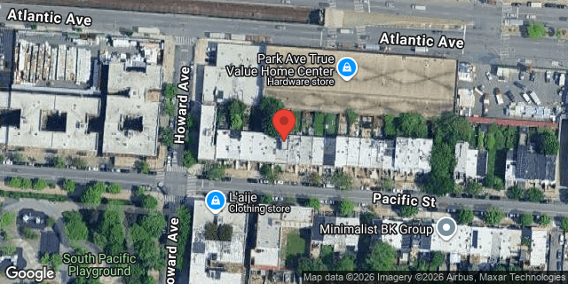 Aerial map of 2075 PACIFIC STREET, Brooklyn