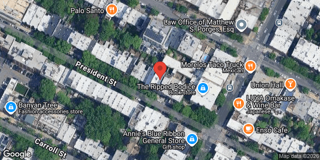 Aerial map of 639 PRESIDENT STREET, Brooklyn