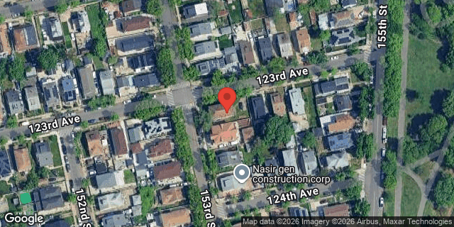 Aerial map of 123-03 153 STREET, Queens
