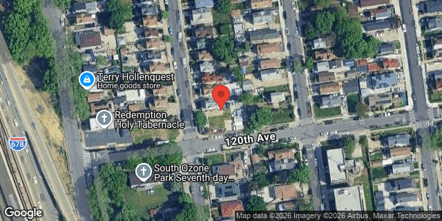 Aerial map of 117-67 140 STREET, Queens