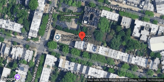 Aerial map of 371 PARK PLACE, Brooklyn