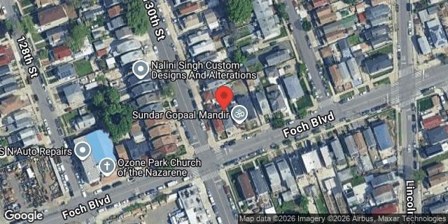 Aerial map of 130-03 FOCH BOULEVARD, Queens