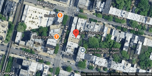 Aerial map of 643 FRANKLIN AVENUE, Brooklyn