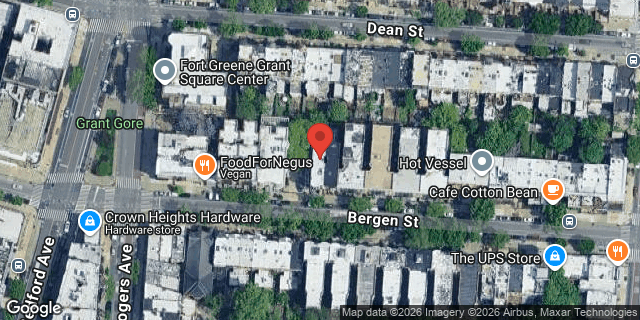 Aerial map of 1049 BERGEN STREET, Brooklyn